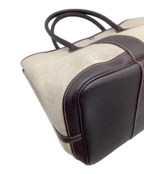 HERMES（エルメス）HERMES (エルメス) トートバッグ アイボリー×ブラウンの古着・服飾アイテム