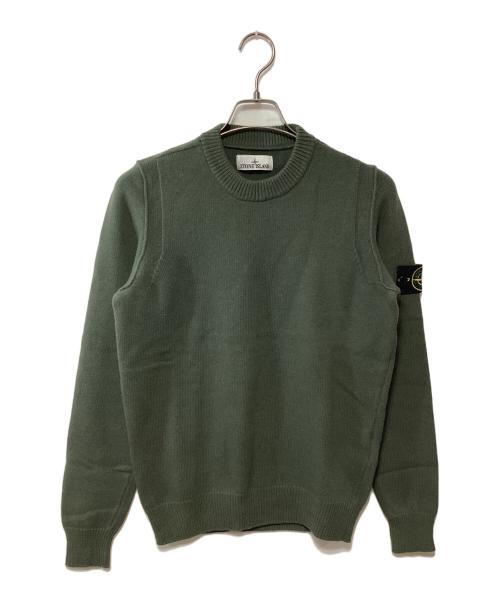 STONE ISLAND（ストーンアイランド）STONE ISLAND (ストーンアイランド) 厚手ニット グリーン サイズ:Sの古着・服飾アイテム