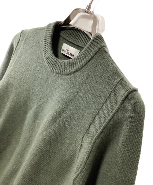 STONE ISLAND（ストーンアイランド）STONE ISLAND (ストーンアイランド) 厚手ニット グリーン サイズ:Sの古着・服飾アイテム