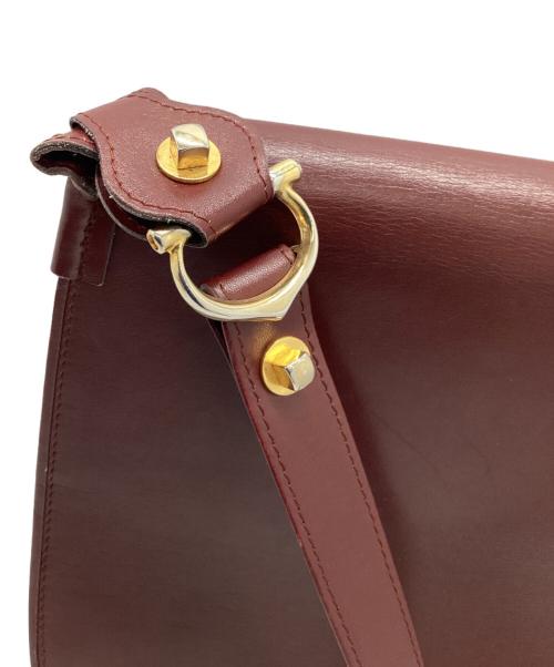 Cartier（カルティエ）Cartier (カルティエ) ショルダーバッグ ボルドーの古着・服飾アイテム