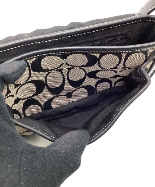 COACH（コーチ）COACH (コーチ) ショルダーバッグ ホワイト×ブラックの古着・服飾アイテム