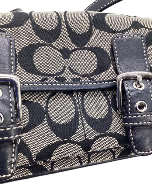 COACH（コーチ）COACH (コーチ) ショルダーバッグ ホワイト×ブラックの古着・服飾アイテム