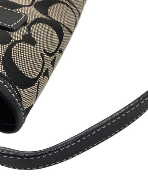 COACH（コーチ）COACH (コーチ) ショルダーバッグ ホワイト×ブラックの古着・服飾アイテム