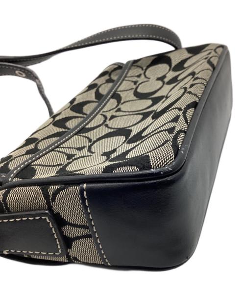 COACH（コーチ）COACH (コーチ) ショルダーバッグ ホワイト×ブラックの古着・服飾アイテム