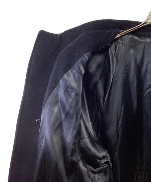 BARNEYS NEWYORK（バーニーズ・ニューヨーク）BARNEYS NEWYORK (バーニーズ・ニューヨーク) ステンカラーコート ブラック サイズ:48の古着・服飾アイテム