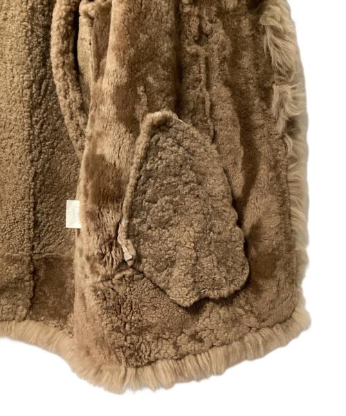 Peh Hombre（ペー・オンブレ）Peh Hombre (ペー・オンブレ) リアルムートンコート ベージュ サイズ:Fの古着・服飾アイテム