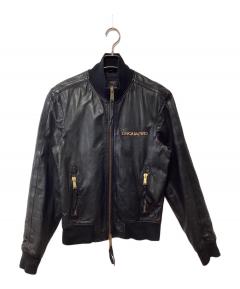 中古・古着通販】BALMAIN (バルマン) レザー切替ライダースジャケット
