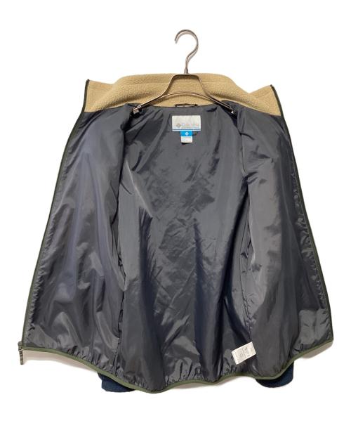 Columbia（コロンビア）Columbia (コロンビア) フリースジャケット ベージュ×ネイビー サイズ:Lの古着・服飾アイテム