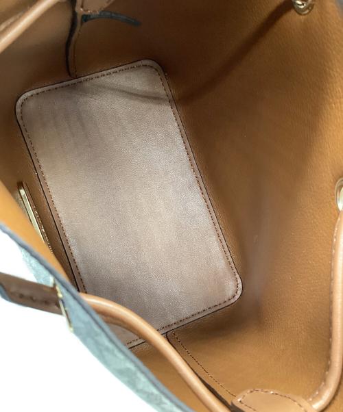 MICHAEL KORS（マイケル・コース）MICHAEL KORS (マイケル・コース) スモールバケットバッグ アイボリー×ブラウンの古着・服飾アイテム