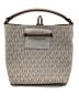 MICHAEL KORS (マイケル・コース) スモールバケットバッグ アイボリー×ブラウン：12000円