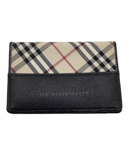 BURBERRY（バーバリー）BURBERRY (バーバリー) パスケース ブラック×ベージュの古着・服飾アイテム