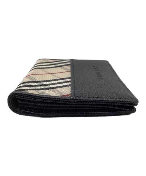 BURBERRY（バーバリー）BURBERRY (バーバリー) パスケース ブラック×ベージュの古着・服飾アイテム