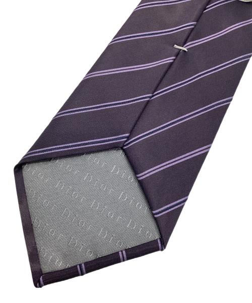 Dior（ディオール）Dior (ディオール) シルクネクタイ パープル サイズ:記載無しの古着・服飾アイテム