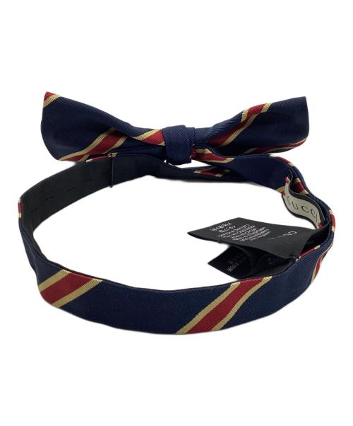 GUCCI（グッチ）GUCCI (グッチ) 蝶ネクタイ ネイビー×レッド サイズ:記載なしの古着・服飾アイテム