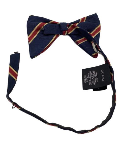 GUCCI（グッチ）GUCCI (グッチ) 蝶ネクタイ ネイビー×レッド サイズ:記載なしの古着・服飾アイテム