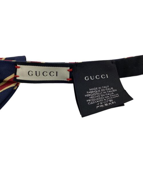 GUCCI（グッチ）GUCCI (グッチ) 蝶ネクタイ ネイビー×レッド サイズ:記載なしの古着・服飾アイテム