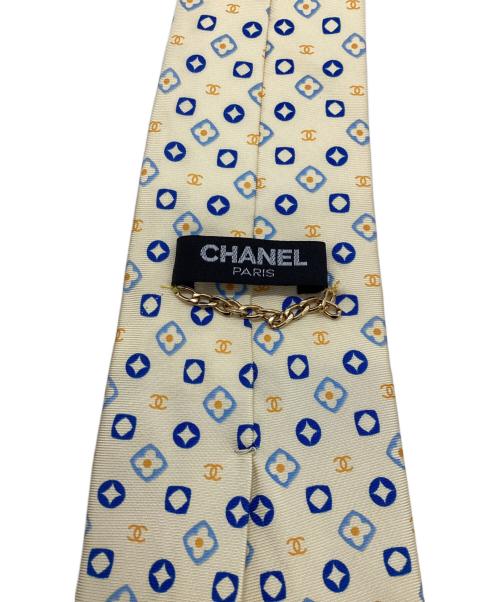 CHANEL（シャネル）CHANEL (シャネル) シルクネクタイ ライトイエロー サイズ:記載なしの古着・服飾アイテム