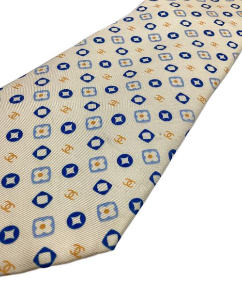 CHANEL（シャネル）CHANEL (シャネル) シルクネクタイ ライトイエロー サイズ:記載なしの古着・服飾アイテム