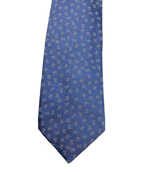 HERMES（エルメス）HERMES (エルメス) シルクネクタイ ブルー サイズ:記載なしの古着・服飾アイテム