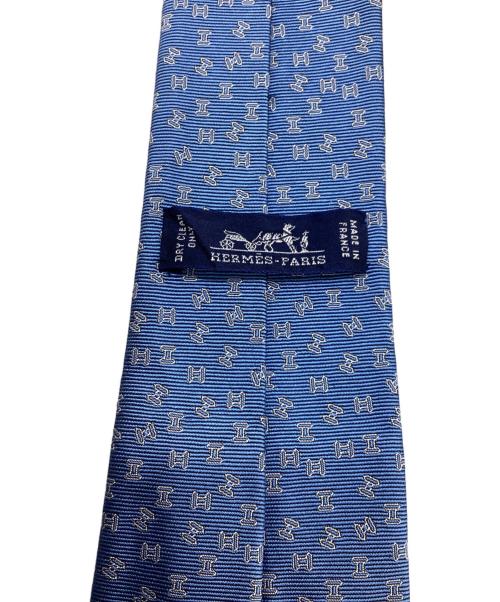 HERMES（エルメス）HERMES (エルメス) シルクネクタイ ブルー サイズ:記載なしの古着・服飾アイテム