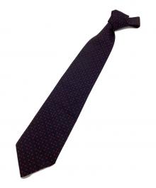 GUCCI（グッチ）の古着「シルクネクタイ」｜ネイビー×レッド