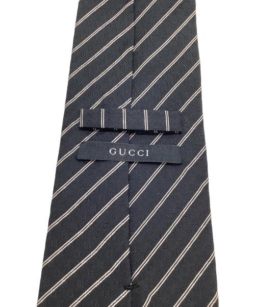 GUCCI（グッチ）GUCCI (グッチ) シルクネクタイ ブラック サイズ:記載なしの古着・服飾アイテム