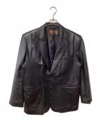 BALMAIN PARISバルマンパリ）の古着「レザージャケット」｜ブラック