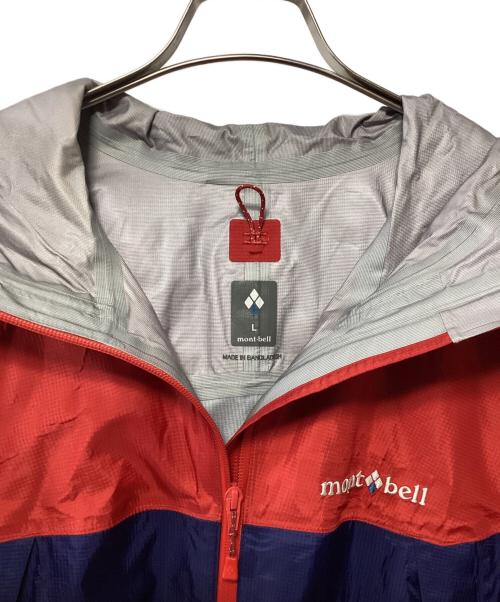 mont-bell（モンベル）mont-bell (モンベル) ナイロンジャケット レッド×ネイビー サイズ:Lの古着・服飾アイテム