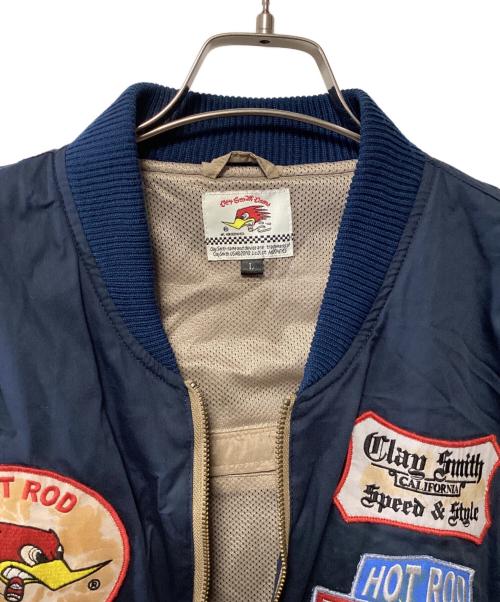 CLAY SMITH（クレイスミス）CLAY SMITH (クレイスミス) MA-1ジャケット ネイビー サイズ:Lの古着・服飾アイテム