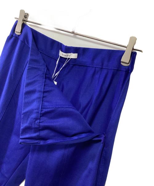 CINOH（チノ）CINOH (チノ) センターベンツストレッチパンツ ブルー サイズ:36 未使用品の古着・服飾アイテム