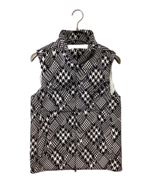 PEARLY GATES（パーリーゲイツ）PEARLY GATES (パーリーゲイツ) 中綿ベスト ブラック×ホワイト サイズ:4の古着・服飾アイテム