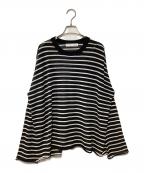 Hello,Bonjour!ハローボンジュール）の古着「薄手ニット」｜ホワイト×ブラック