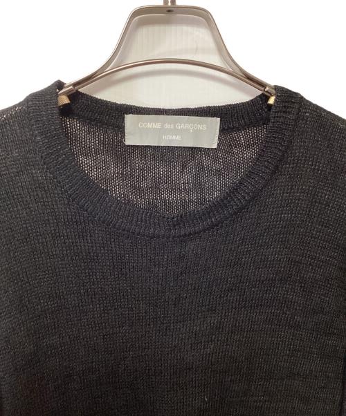 COMME des GARCONS HOMME（コムデギャルソン オム）COMME des GARCONS HOMME (コムデギャルソン オム) 薄手ニット ブラック サイズ:記載無しの古着・服飾アイテム