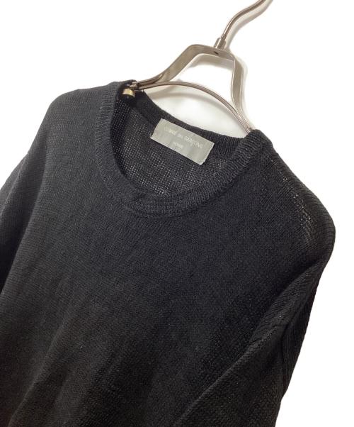 COMME des GARCONS HOMME（コムデギャルソン オム）COMME des GARCONS HOMME (コムデギャルソン オム) 薄手ニット ブラック サイズ:記載無しの古着・服飾アイテム