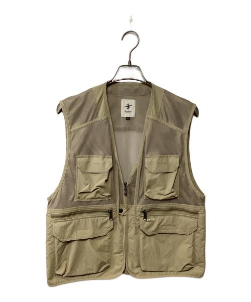 FOX FIRE（フォックスファイヤー）FOX FIRE (フォックスファイヤー) メッシュベスト ベージュ サイズ:XLの古着・服飾アイテム