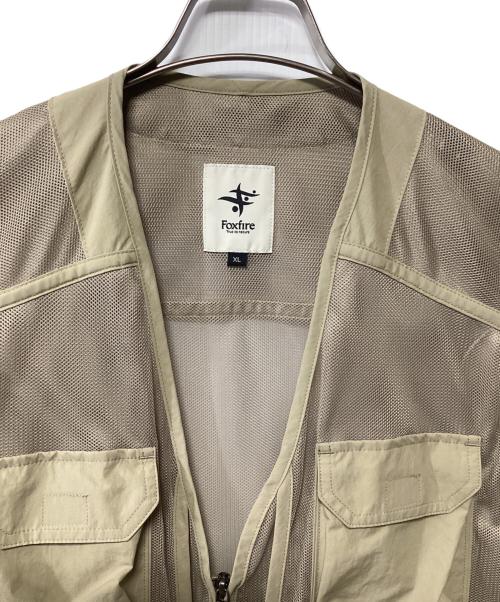 FOX FIRE（フォックスファイヤー）FOX FIRE (フォックスファイヤー) メッシュベスト ベージュ サイズ:XLの古着・服飾アイテム