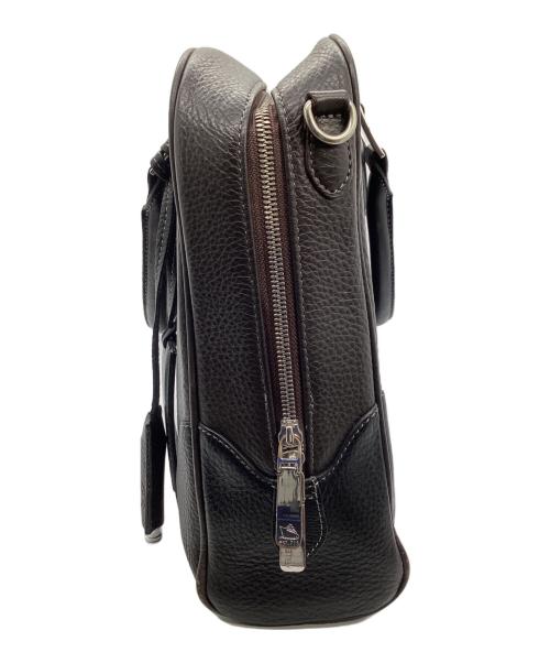 PELLE MORBIDA（ペッレモルビダ）PELLE MORBIDA (ペッレモルビダ) ブリーフケース ブラウン×ブラックの古着・服飾アイテム