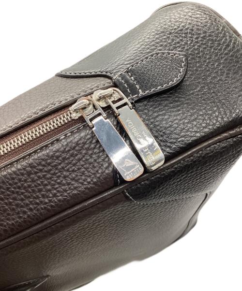 PELLE MORBIDA（ペッレモルビダ）PELLE MORBIDA (ペッレモルビダ) ブリーフケース ブラウン×ブラックの古着・服飾アイテム