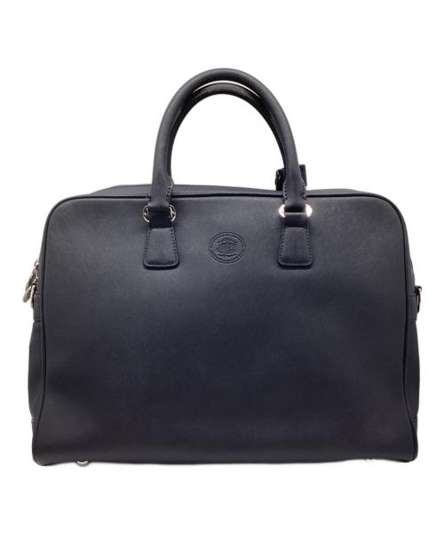J.PRESS（ジェイプレス）J.PRESS (ジェイプレス) 2WAYブリーフケース ネイビーの古着・服飾アイテム
