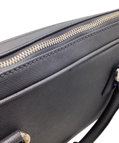 J.PRESS（ジェイプレス）J.PRESS (ジェイプレス) 2WAYブリーフケース ネイビーの古着・服飾アイテム