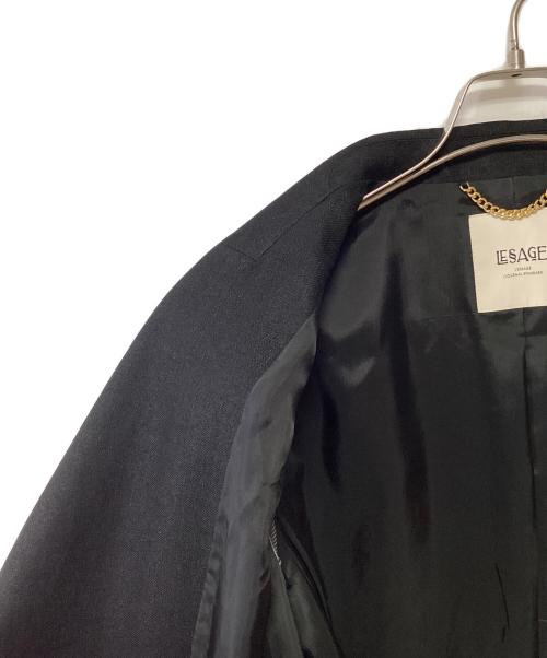 JOURNAL STANDARD L’essage（ジャーナルスタンダードレサージュ）JOURNAL STANDARD L’essage (ジャーナルスタンダードレサージュ) テーラードジャケット ブラック サイズ:記載無しの古着・服飾アイテム