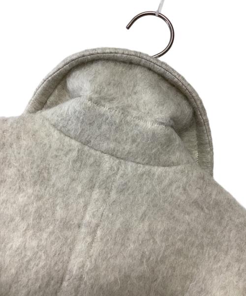 Adam et Rope（アダム エ ロペ）Adam et Rope (アダム エ ロペ) ウェーブシャギーミドルコート ベージュ サイズ:Fの古着・服飾アイテム