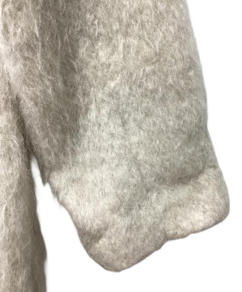 Adam et Rope（アダム エ ロペ）Adam et Rope (アダム エ ロペ) ウェーブシャギーミドルコート ベージュ サイズ:Fの古着・服飾アイテム