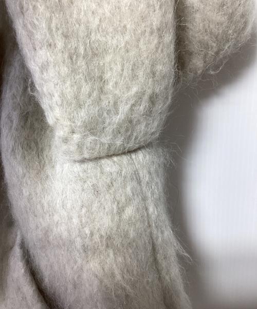 Adam et Rope（アダム エ ロペ）Adam et Rope (アダム エ ロペ) ウェーブシャギーミドルコート ベージュ サイズ:Fの古着・服飾アイテム