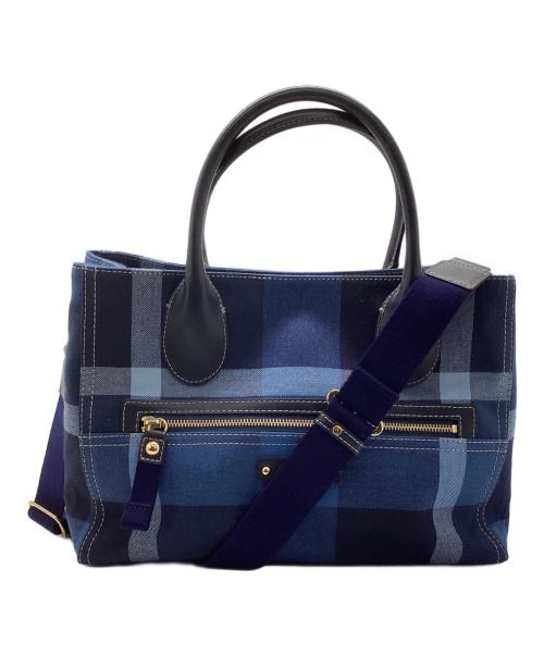 BLUE LABEL CRESTBRIDGE（ブルーレーベルクレストブリッジ）BLUE LABEL CRESTBRIDGE (ブルーレーベルクレストブリッジ) ショルダーバッグ ブルーの古着・服飾アイテム