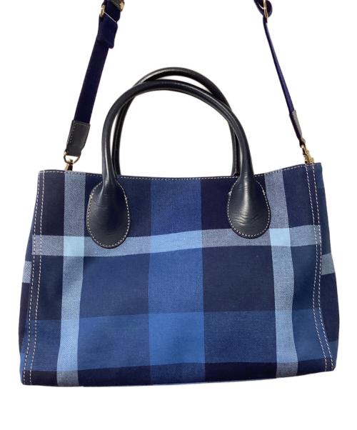 BLUE LABEL CRESTBRIDGE（ブルーレーベルクレストブリッジ）BLUE LABEL CRESTBRIDGE (ブルーレーベルクレストブリッジ) ショルダーバッグ ブルーの古着・服飾アイテム