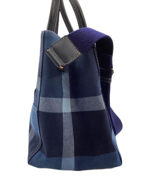 BLUE LABEL CRESTBRIDGE（ブルーレーベルクレストブリッジ）BLUE LABEL CRESTBRIDGE (ブルーレーベルクレストブリッジ) ショルダーバッグ ブルーの古着・服飾アイテム