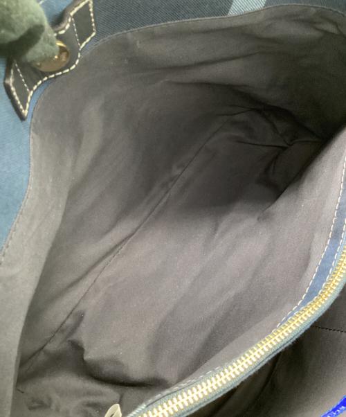 BLUE LABEL CRESTBRIDGE（ブルーレーベルクレストブリッジ）BLUE LABEL CRESTBRIDGE (ブルーレーベルクレストブリッジ) ショルダーバッグ ブルーの古着・服飾アイテム