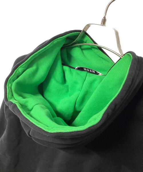 MSGM（エムエスジーエム）MSGM (エムエスジーエム) パーカー ブラック×グリーン サイズ:Sの古着・服飾アイテム