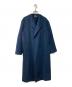 AURALEE（オーラリー）の古着「ベビーアルパカノーカラーコート」｜ブルー